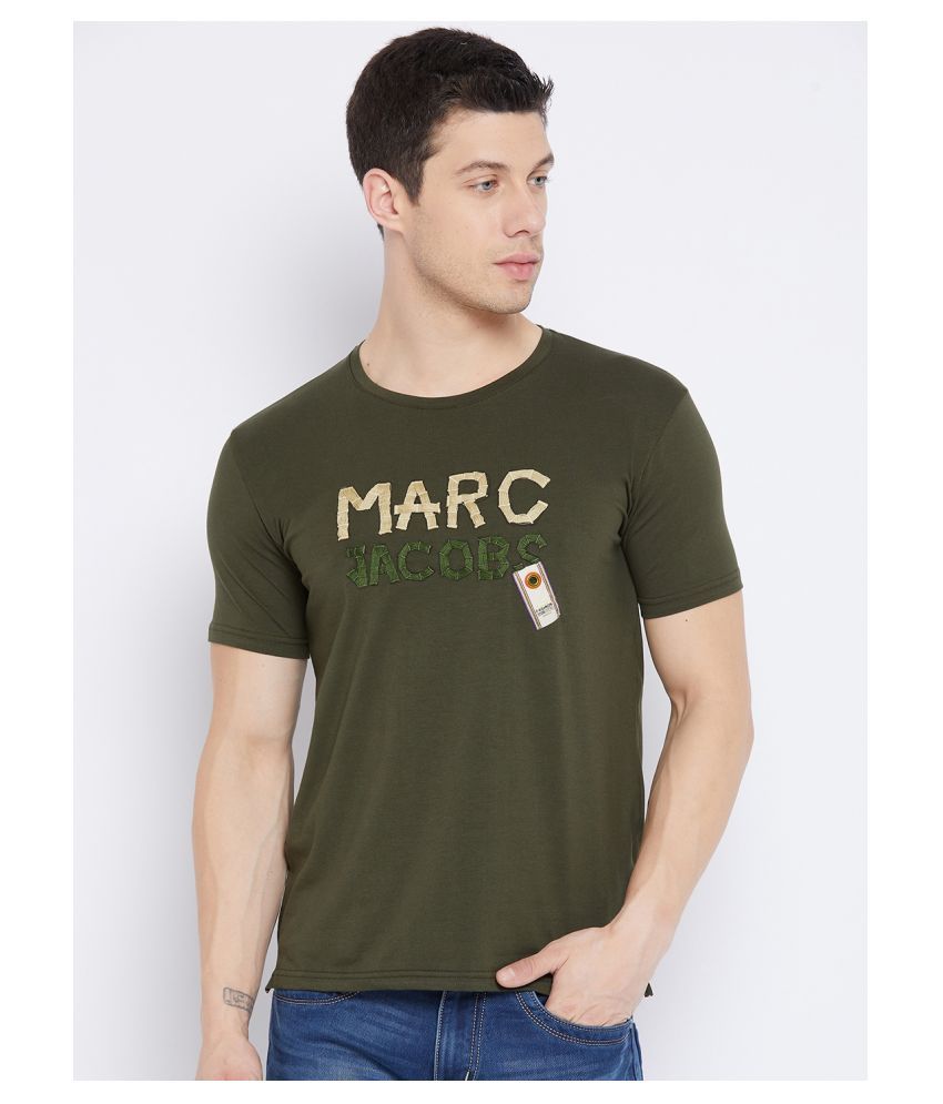     			Duke Cotton Blend Green Solids T-Shirt