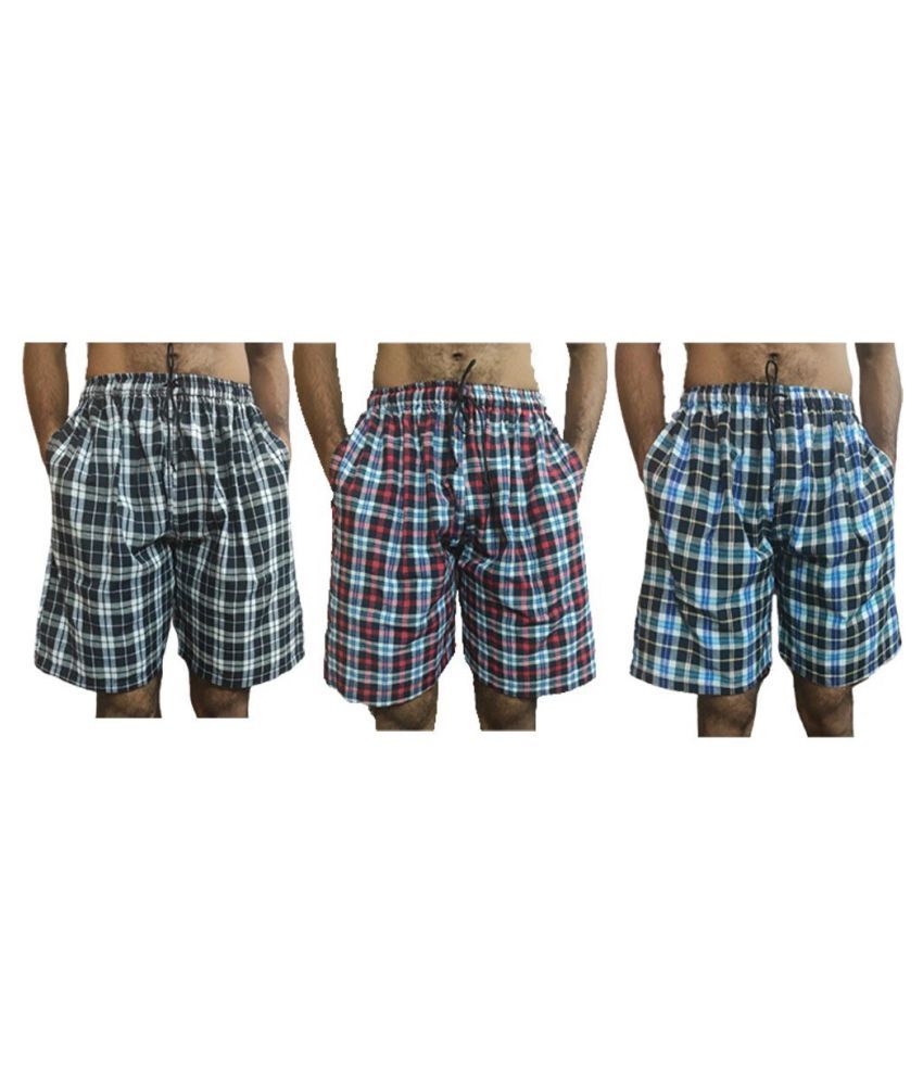     			Generic1 Pack of 3 Cotton Blend Men's Boxer- ( Multi )