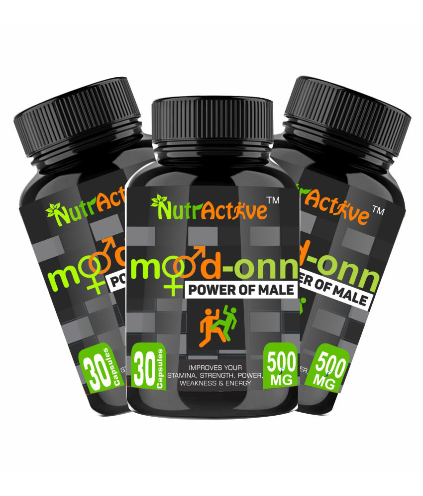     			NutrActive Mood Onn Power Of Male 500mg Capsule 90 no.s Pack of 3