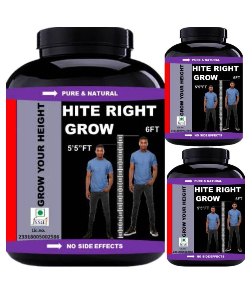     			VITARA HEALTHCARE hite right grow orange flavor 0.3 kg Powder Pack of 3