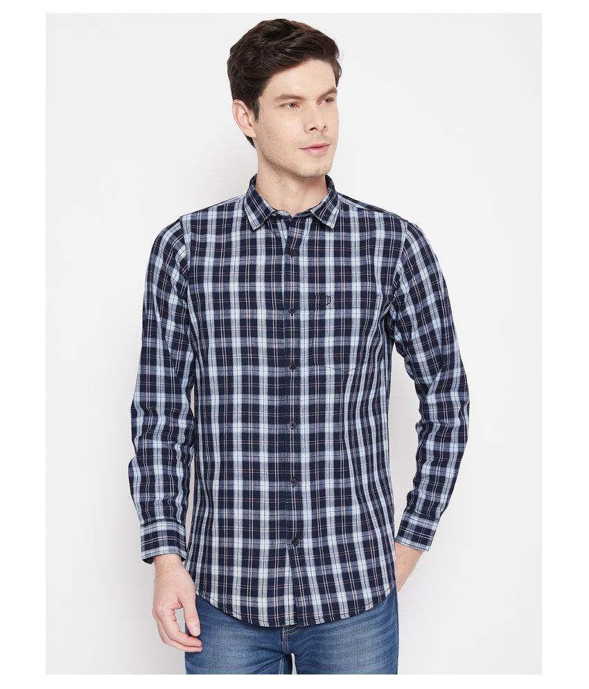     			Duke 100 Percent Cotton Blue Shirt