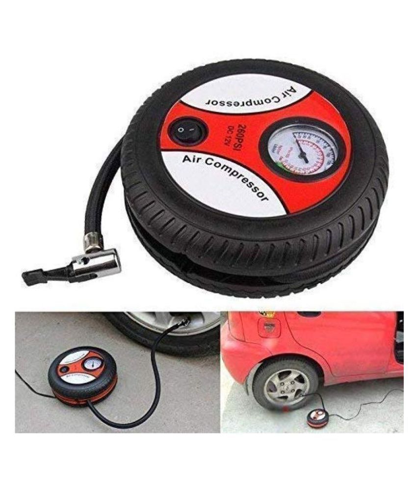 Portable Electric Mini DC 12V Air Compressor Pump for Car and Bike Tyre Tire Inflator