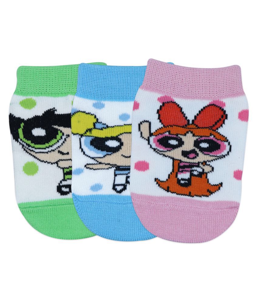 Powerpuff Girls Cartoon Network Low Cut Socks by Balenzia for Kids with ...