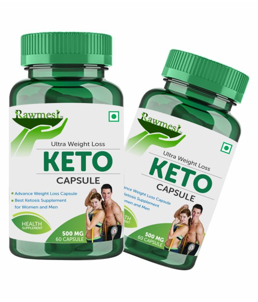 rawmest Ultra Weight Loss Keto 500mg Capsule 120 no.s Pack of 2 Buy