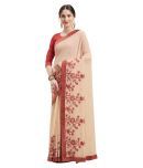 Shaily Retails Beige Chiffon Saree - Single