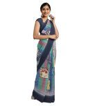 Shaily Retails Black Georgette Saree - Single