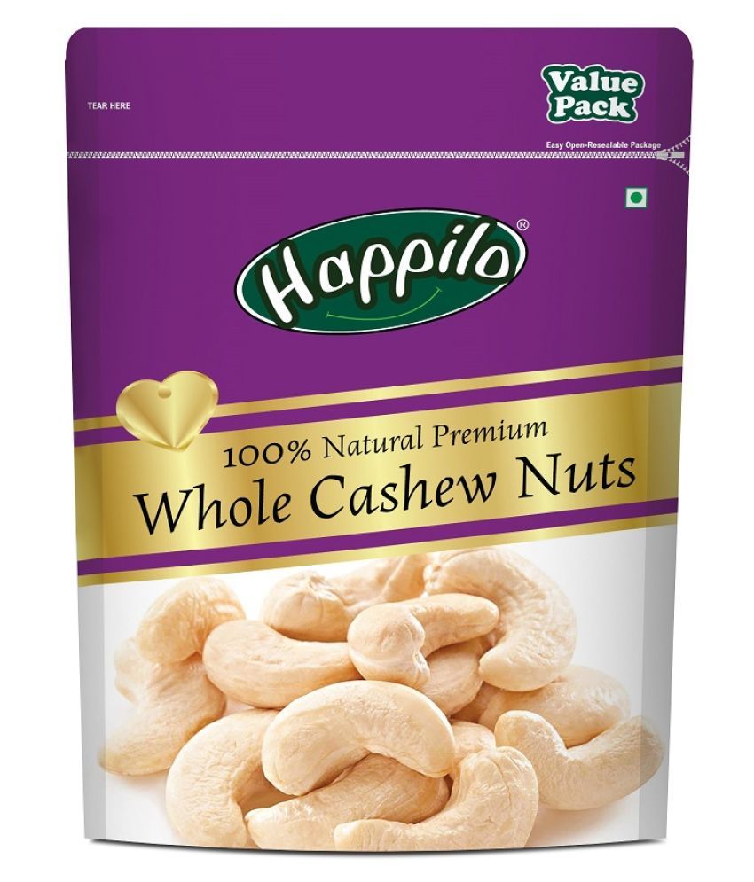     			Happilo 100% Natural Premium Whole Cashews 1 kg