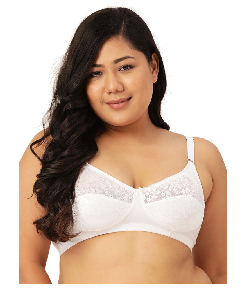     			Leading Lady Cotton T-Shirt Bra - White Single