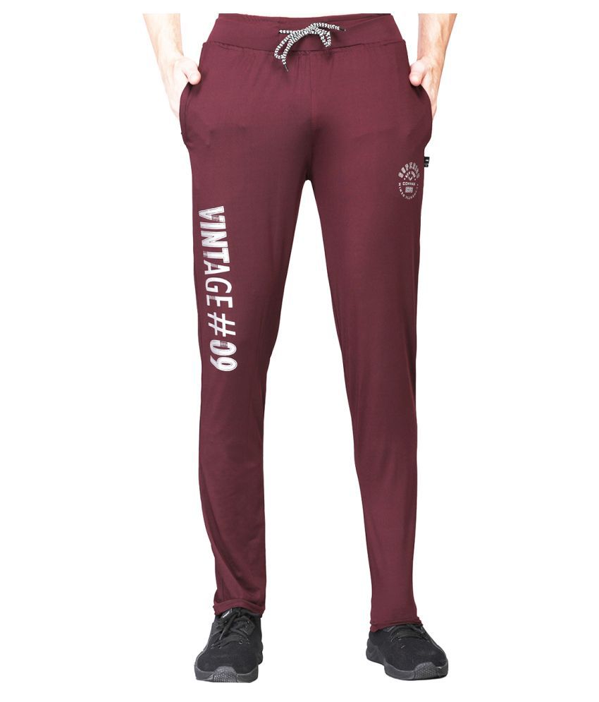     			White Moon - Maroon Polyester Men's Sports Trackpants ( Pack of 1 )