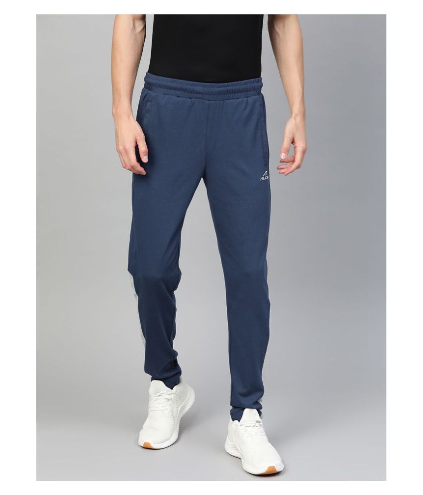 Alcis Blue Polyester Trackpants