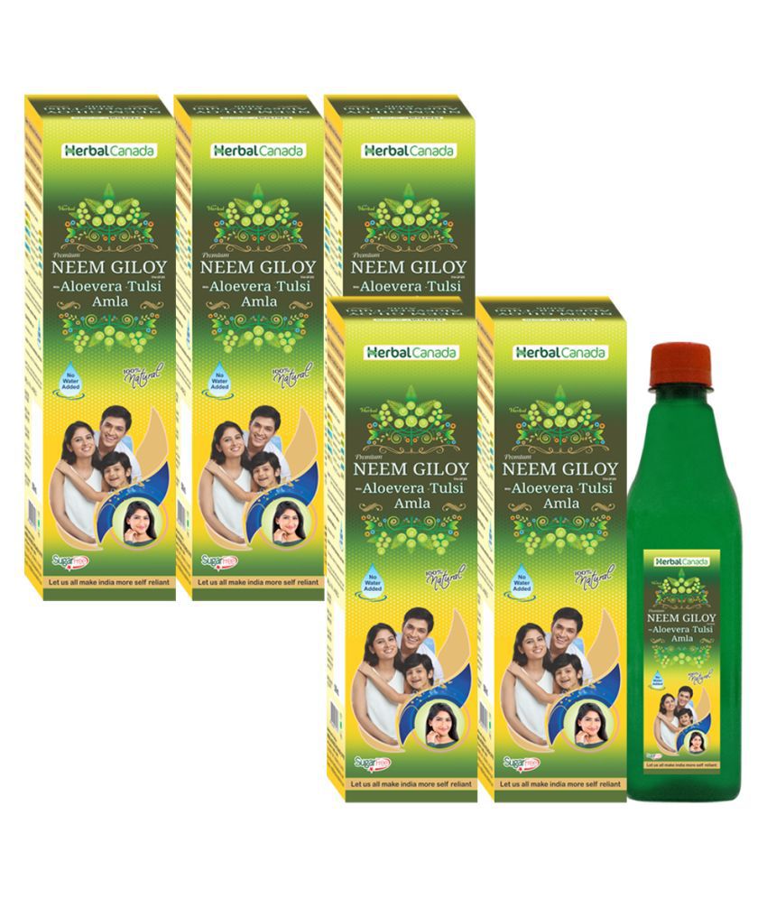     			Herbal Canada Neem Giloy Liquid 500 ml Pack Of 5