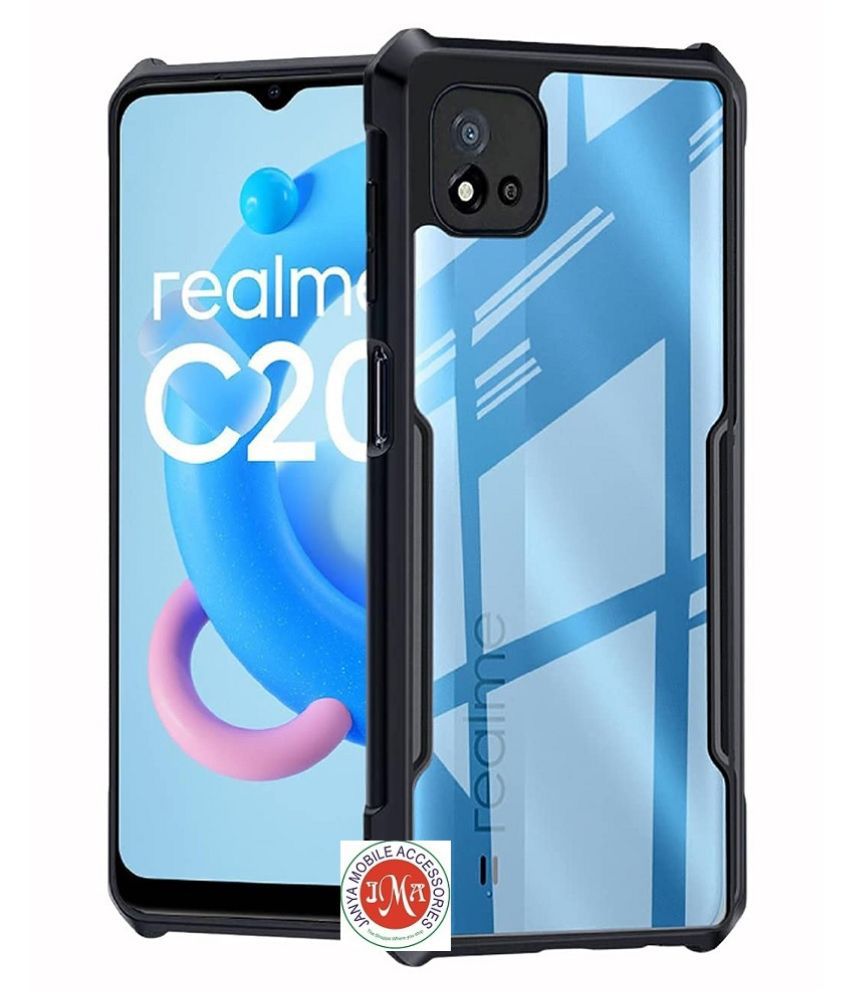     			Realme C20 Shock Proof Case JMA - Transparent Hybrid TPU Bumper Case