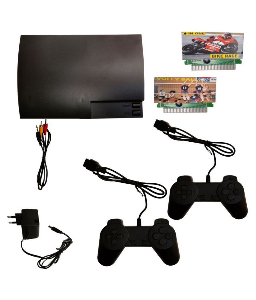 8 BitTv Video Game Gaming Console Ps3 model With Bike-race and Vollyball