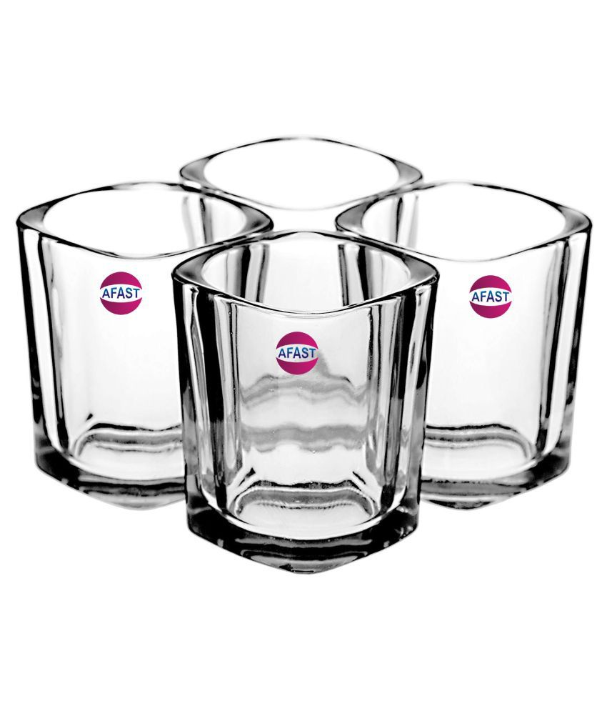     			Afast Glass Glasses, Clear, Pack Of 4, 30 ml