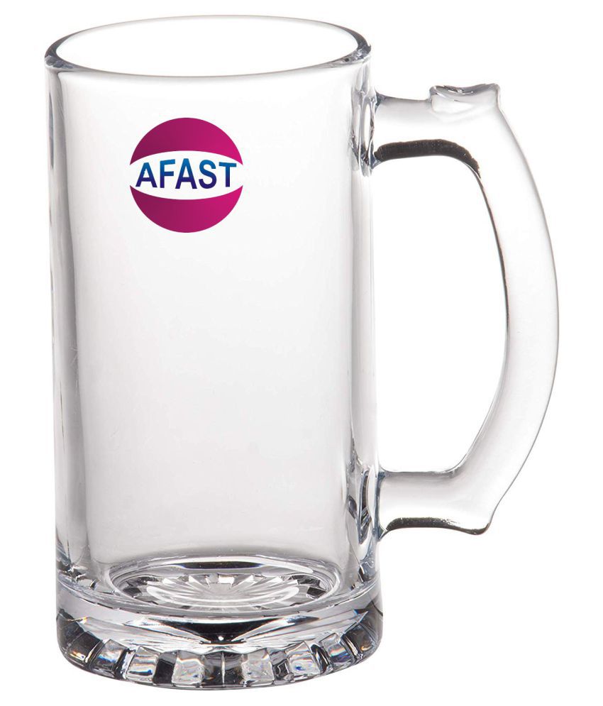     			Afast Glass Beer Glass, Transparent, Pack Of 1, 500 ml