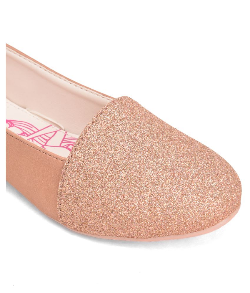 peach ballerina shoes
