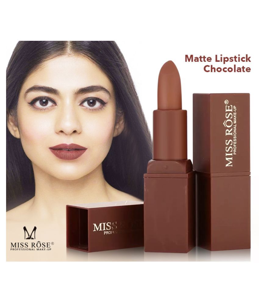     			Miss Rose Professional Makeup Matte Lipstick Chocolate 3.4 g