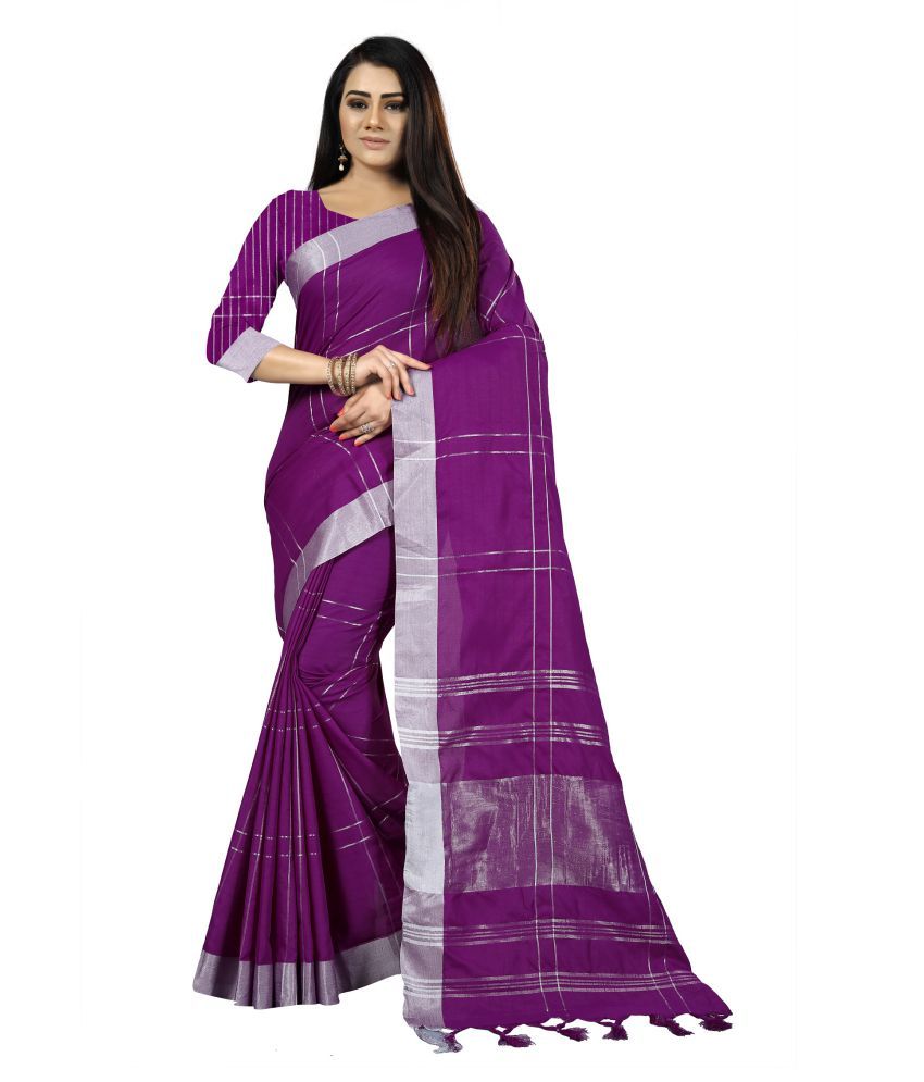 Clara Purple Silk Saree - Single - Buy Clara Purple Silk Saree - Single ...