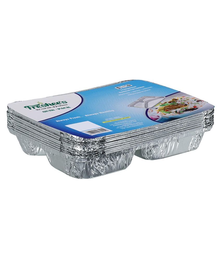     			Freshee Aluminium Foil Containers 50pcs 3Compartment Food box