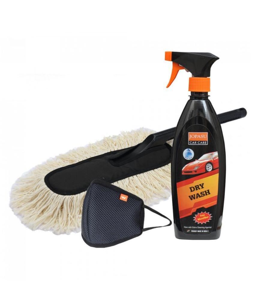 Jopasu Car Duster, Dry Wash  and Wildcraft Face Shield (Large) Combo