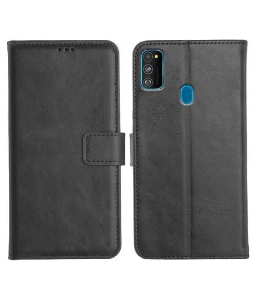 Samsung Galaxy M30s Flip Cover by JOTECH Black vintage Flip cover