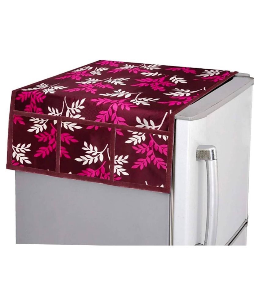     			Shaphio Single Polyester Pink Fridge Top Cover