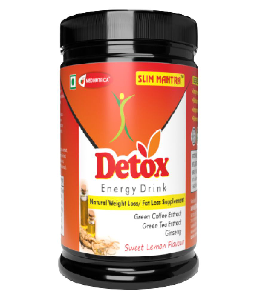 Medinutrica Detox Energy Drink - Herbal Slimming Tea Energy Powder 50 gm Lemon