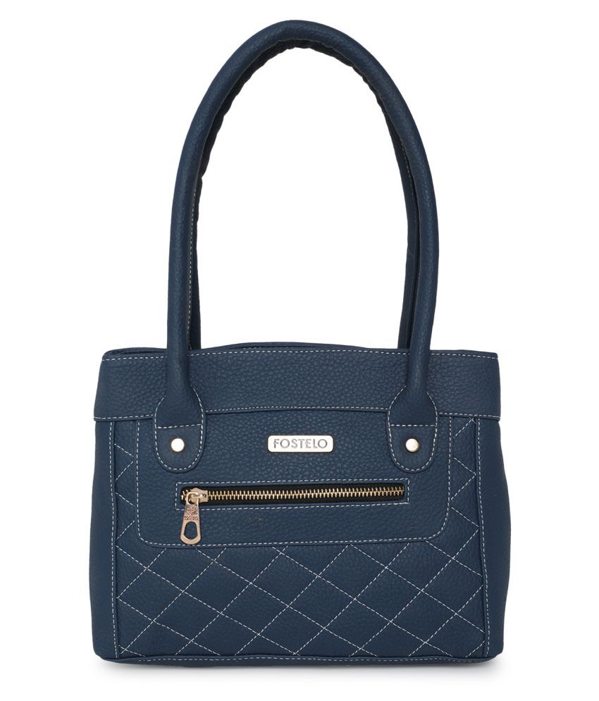     			Fostelo Blue P.U. Shoulder Bag