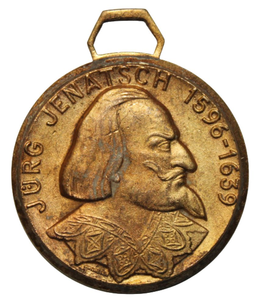     			JURG JENATSCH (1596-1639) GOLD PLATED RARE MEDAL