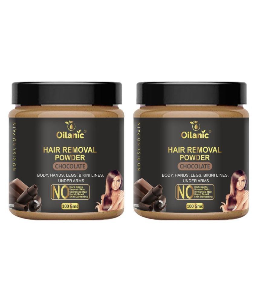     			Oilanic  Chocolate Hair Removal Powder Pre Wax Powder 200 gm Pack of 2