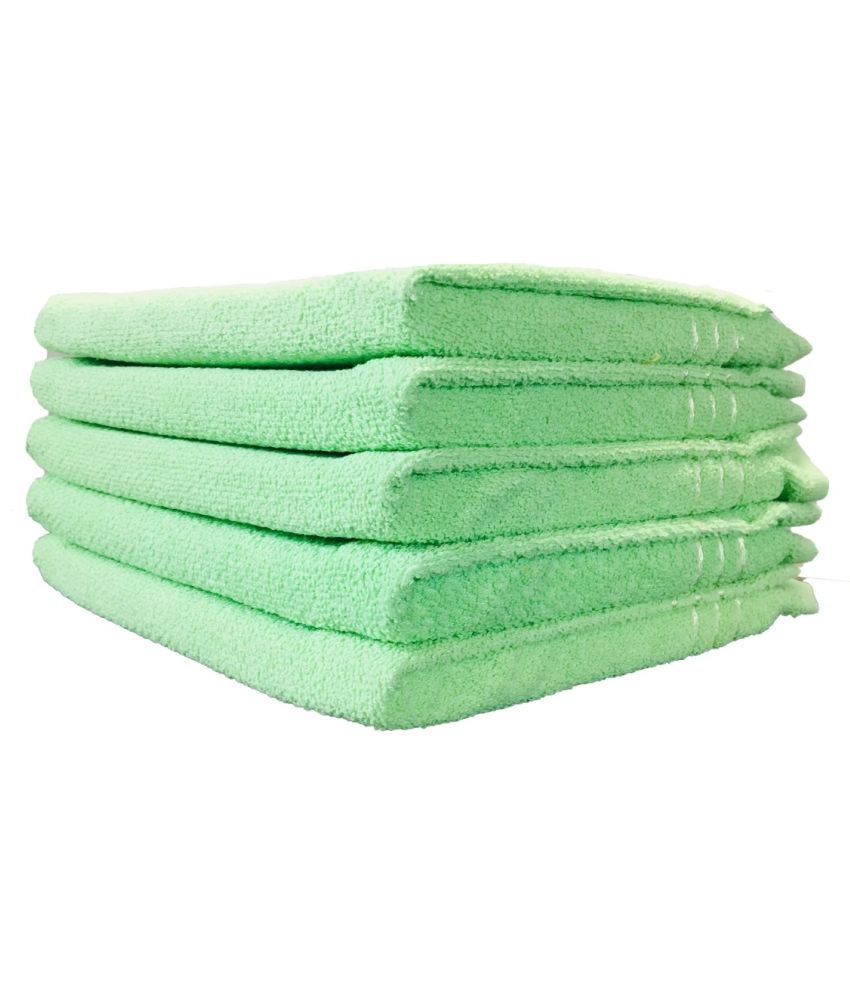     			Shop by room Set of 5 Hand Towel Green 33x51