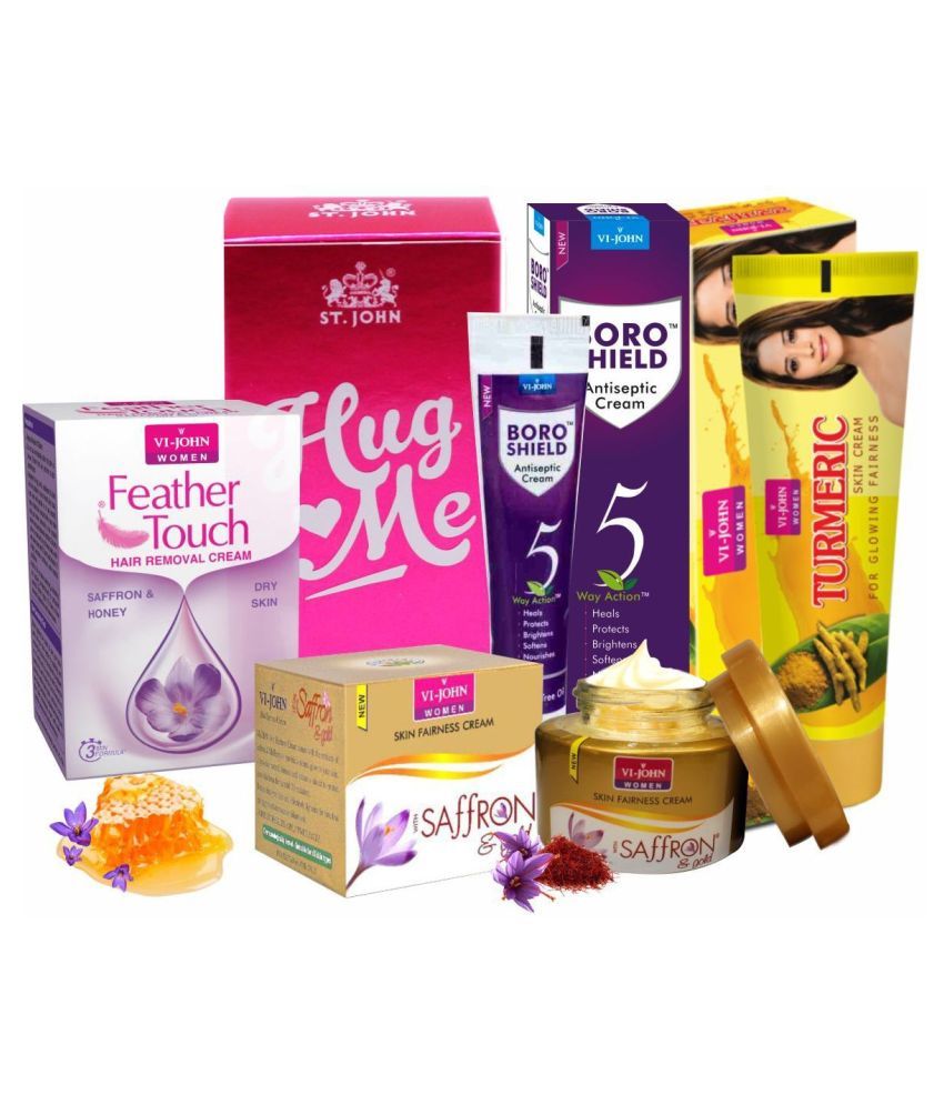 VIJOHN Women Care Kit (Hair Remover Honey/Saffron & Turmeric Cream