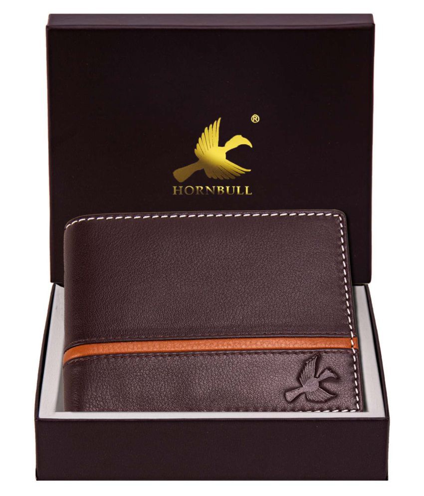 Hornbull Denial Brown Mens Leather Wallet - Premium Quality Leather ...