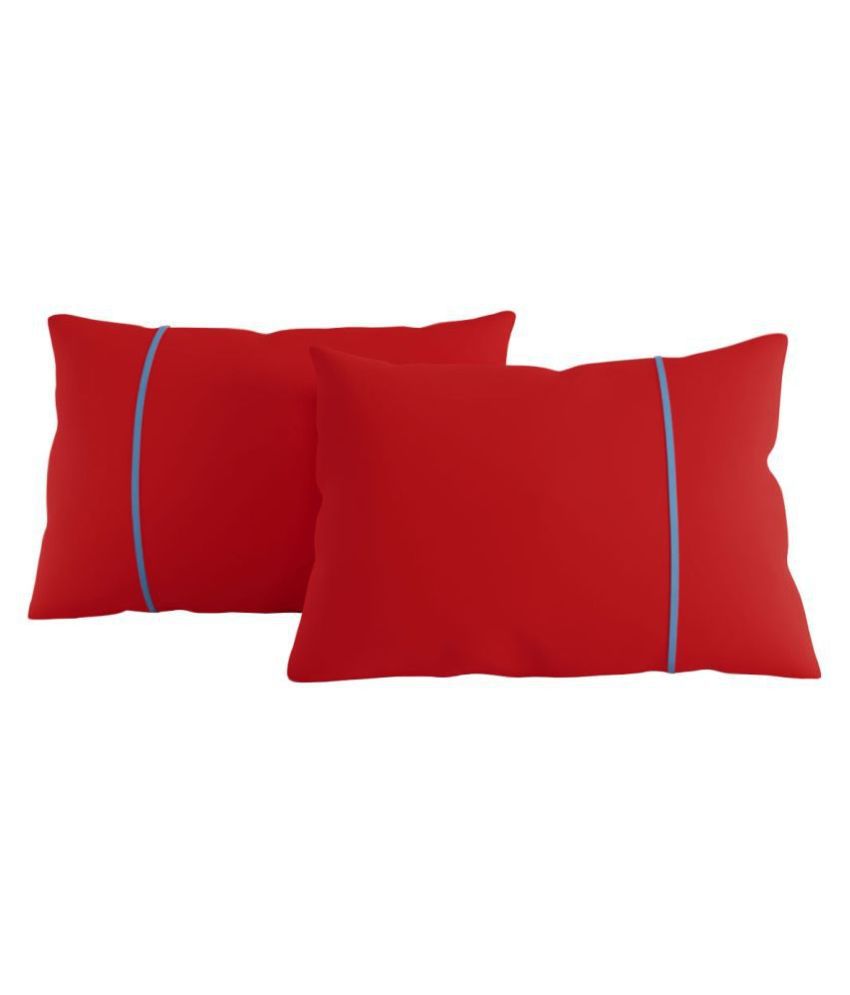 Stoa Paris Pack of 2 Red Pillow Cover