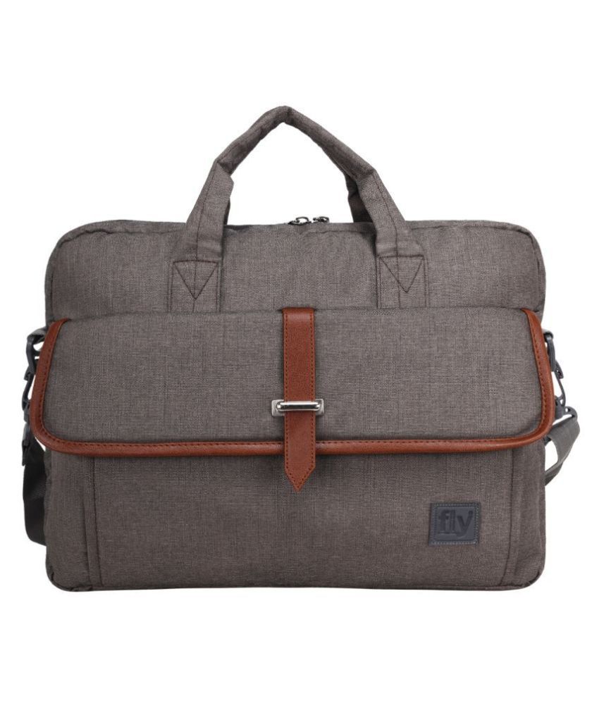 Fly Fashion Casual Laptop Grey Nylon Office Bag