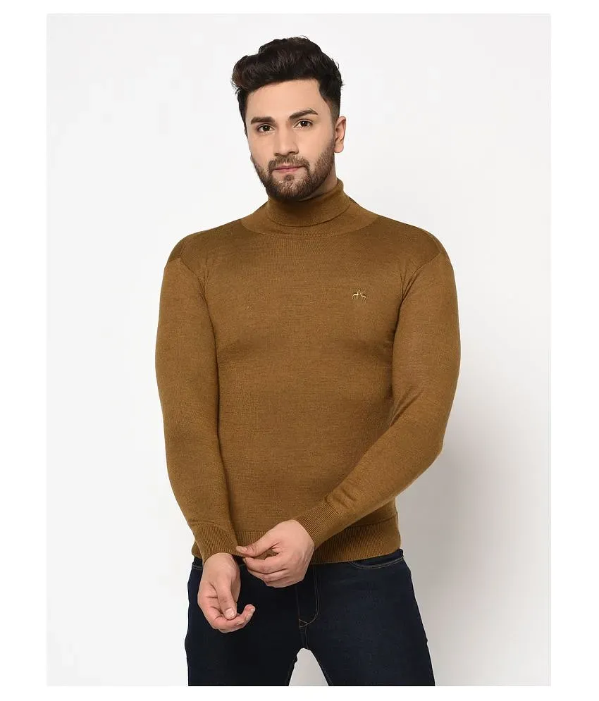 98 Degree North Black Woollen Blend Men s Pullover Sweater