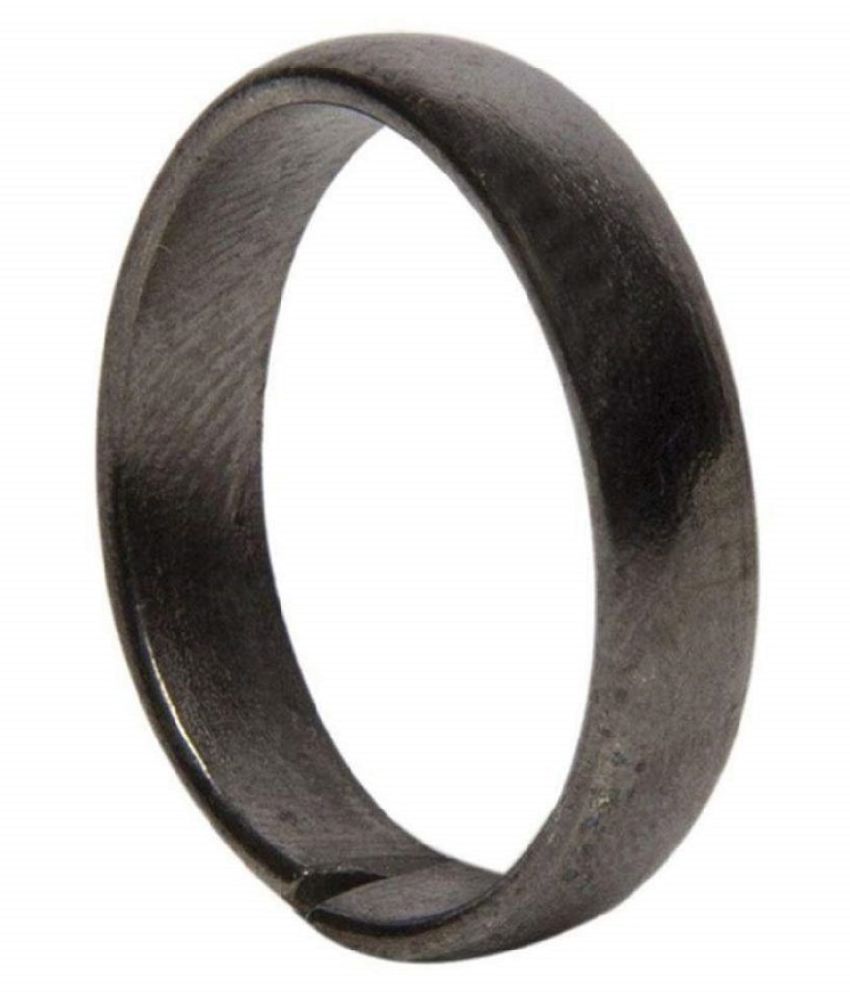     			ASTRODIDI Black Horse Shoe Iron Ring Shani Dosh Niwaran Kale Ghode ki Naal Ka Challa (Ring Size 16)