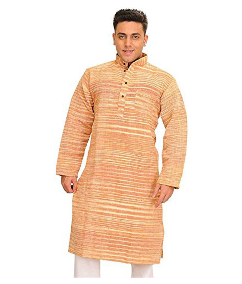     			GN hub Brown Cotton Kurta Single Pack