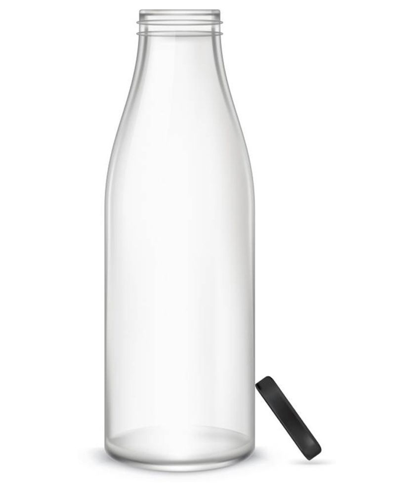     			Somil Glass Water Bottle, White, Pack Of 1, 1000 ml
