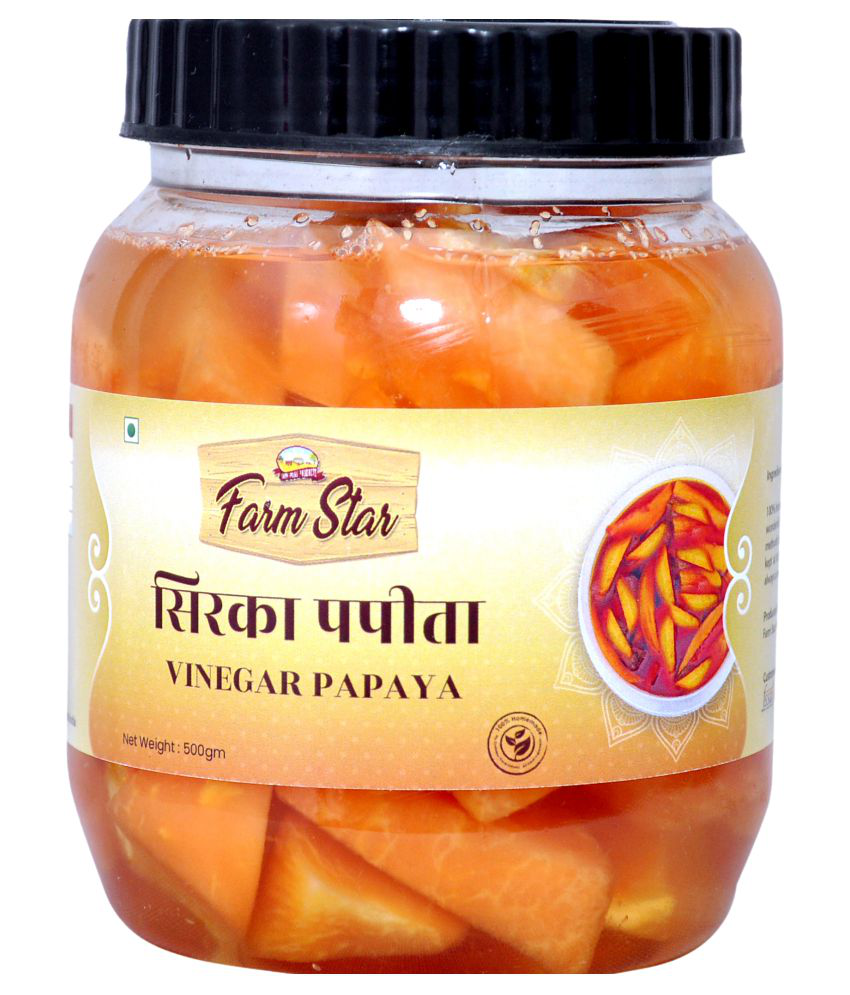 Farm Star Vinegar Papaya (Sirka Papita) Pickle 500 g