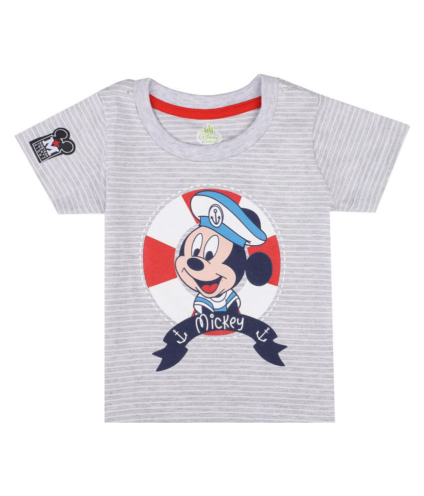     			Bodycare Infant Boy Grey Mickey & Friends Printed T-Shirts