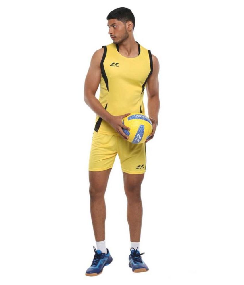 Nivia SPIRAL Volleyball Jersey Set (YELLOW)