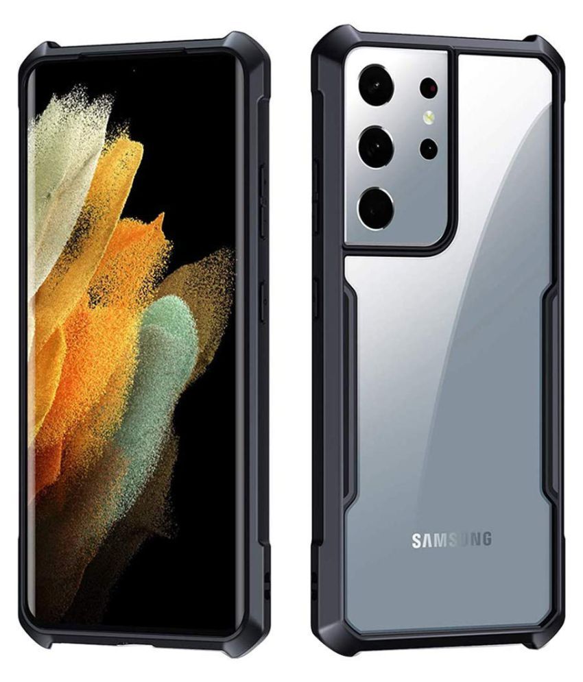 Samsung Galaxy S21 Ultra Bumper Cases Maggzoo Black Transparent Eagle