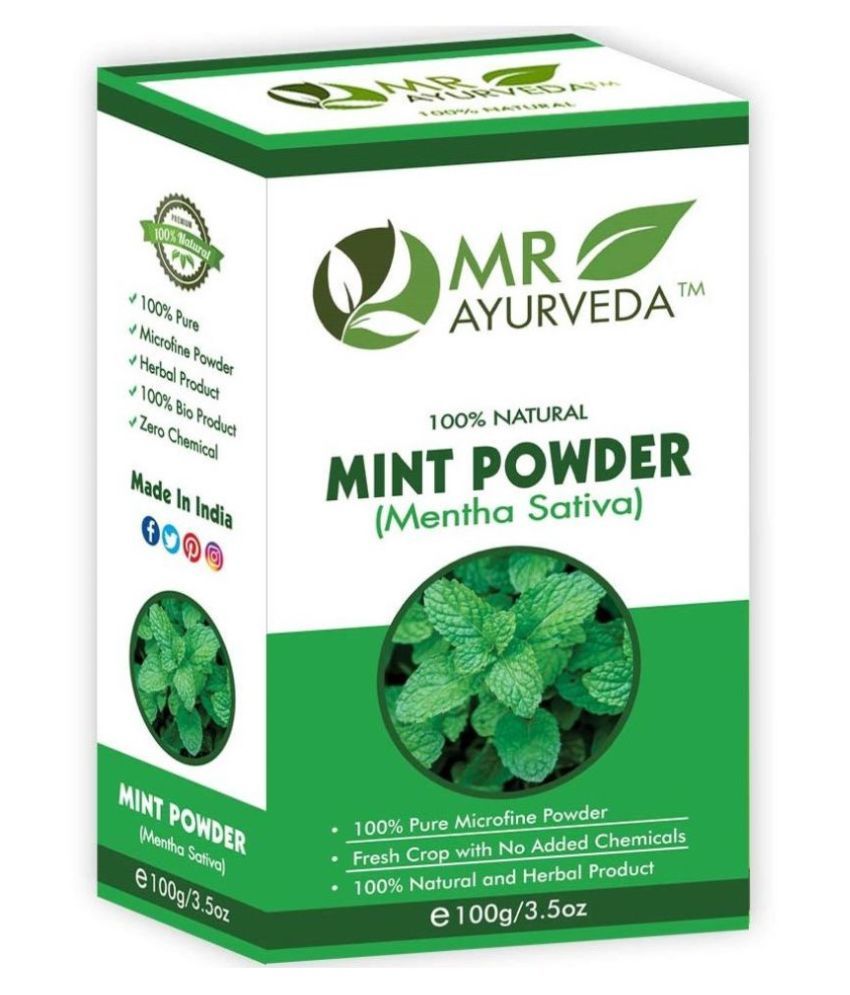     			MR Ayurveda Pudina Powder | Mint Powder Face Pack Masks 100 gm