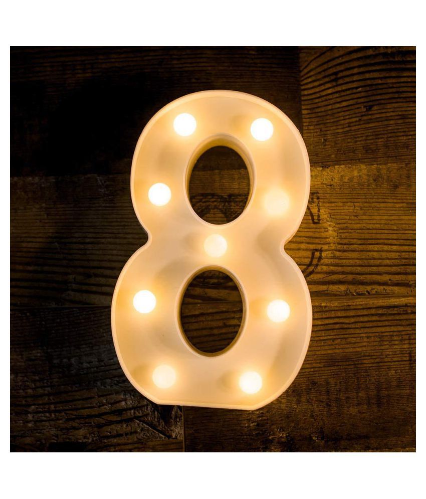     			MIRADH LED Marquee Letter Light,(Number-8) LED Strips