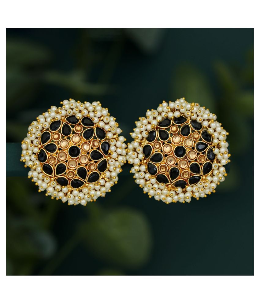     			Sukkhi Classy LCT Gold Plated Pearl Stud Earring For Women