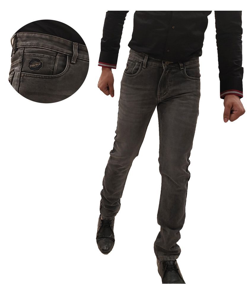 Buy fineblu Grey Skinny Jeans Single Online at Best Price in India