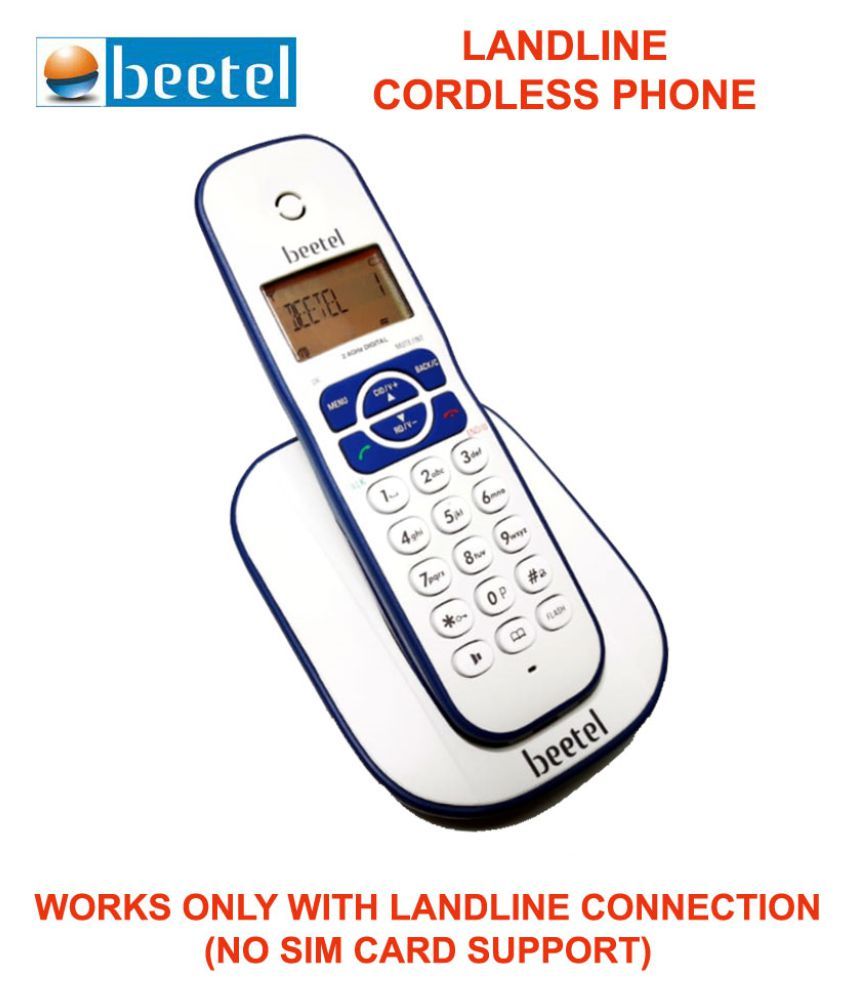 Buy Beetel X73 Cordless Landline Phone ( Blue ) Online at Best Price in