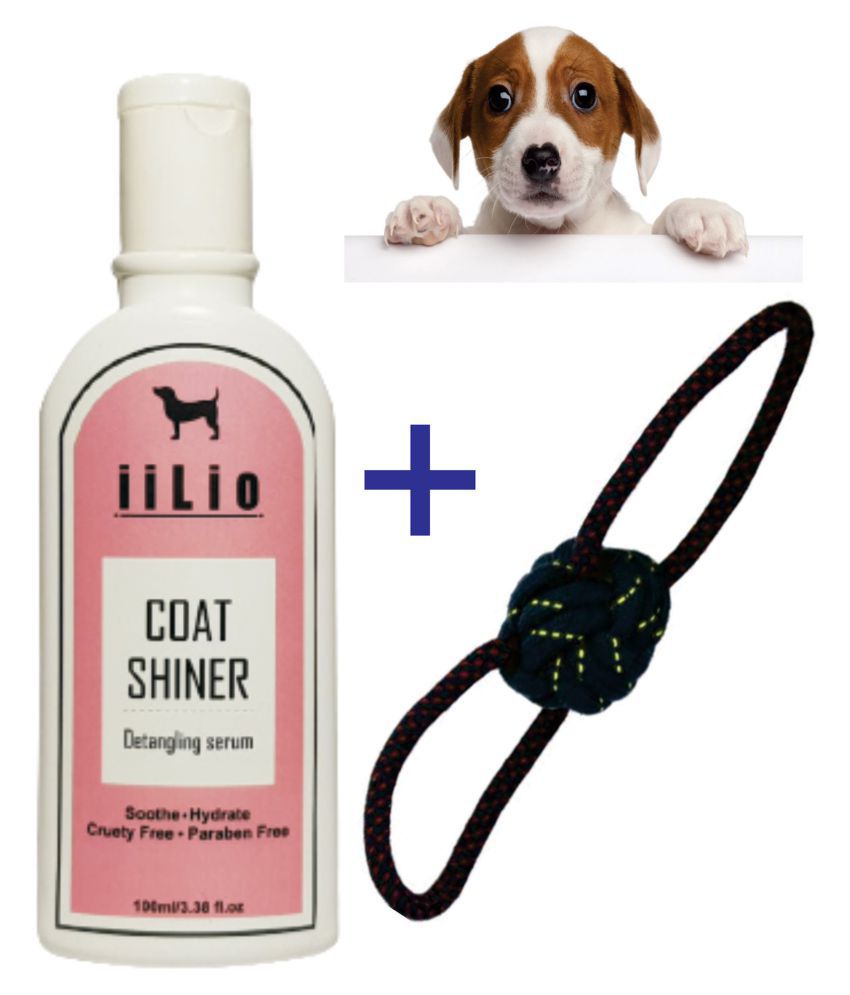     			Dog Coat Shiner  With Rope Two Way Toys