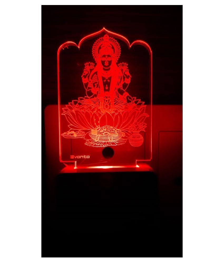     			SUPER AJANTA E004 LAXMIJI  DHANLAXMIMA Night Lamp Multi - Pack of 1